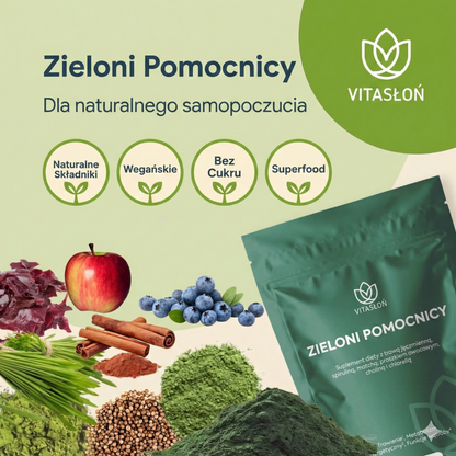 Zieloni pomocnicy: Schudnij, powstrzymaj głód i zyskaj więcej energii w życiu codziennym dzięki detoksykacji