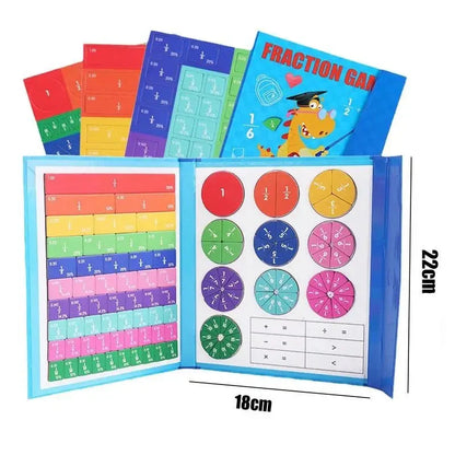 Magnetic Math Game with Fractions